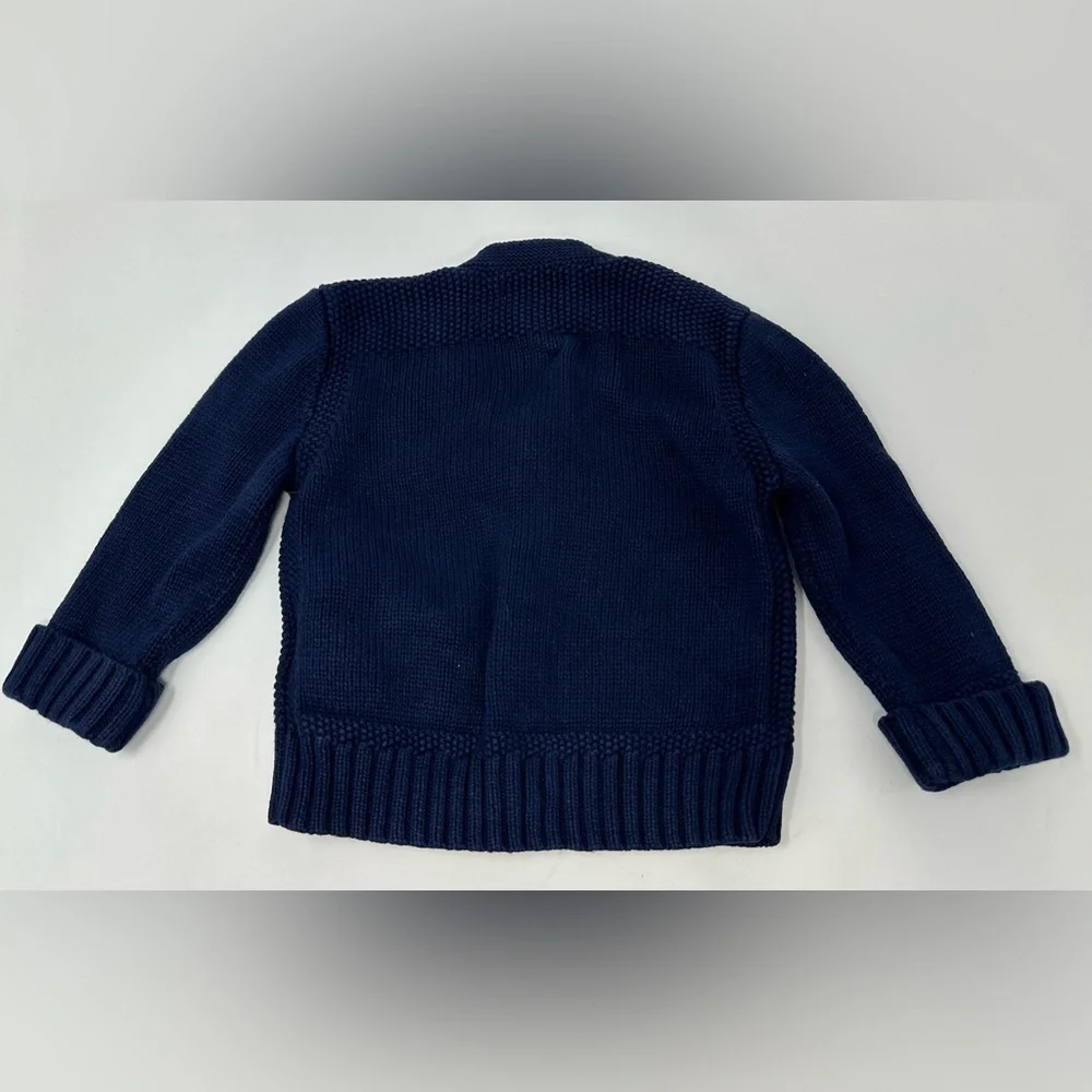 Ralph Lauren Navy‎ Blue V Neck Button Front Sweater Cardigan Boys Size 18M